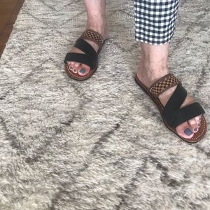 Handmade Black & Brown Moroccan Leather Sandals